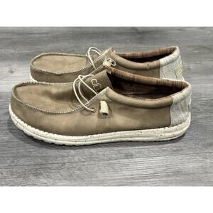 Hey Dude Wally Recycled Leather Travertine - US Men's Size 13